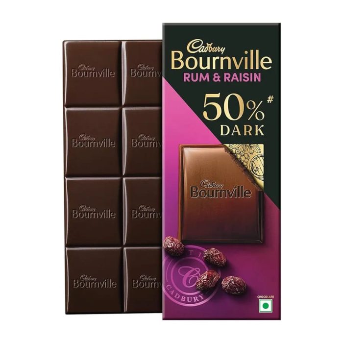 Cadbury Bournville Rum & Raisin 50% dark - Image 1